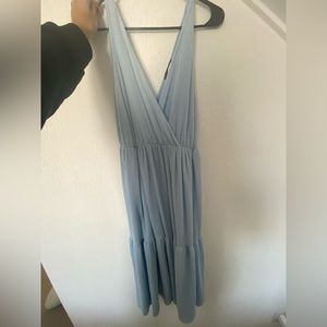 Blue long dress